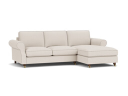 Kendal 3.5 Seater Chaise Sofa Bed cream - thumbnail 1