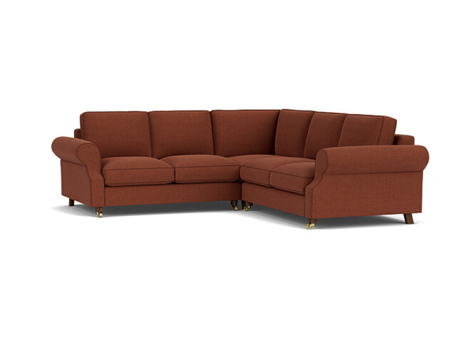 Kendal 3 Seater Corner Sofa Bed red - image 1
