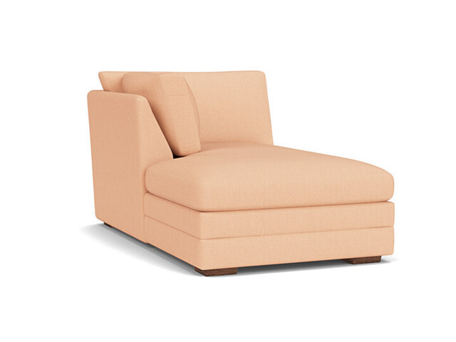 Pink Velvet Right Hand Chaise - Modern Chaise Long Custom Sofa In Stain Resistant Velvet - Sloane Range - image 1