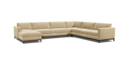 Darwin Classic U-Shape Corner Sofa - Cream - Darlings of Chelsea