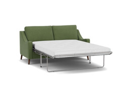 Green Linen 3.5 Seater Sofabed - Modern Fold Out Custom Sofa Bed - Weymouth Range - thumbnail 1