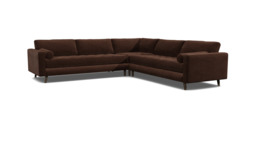 Shoreditch Large Corner Sofa brown - thumbnail 1