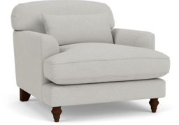 Teal Velvet Armchair - Traditional Gents Custom Arm Chair In Stain Resistant Velvet - Galloway Range - thumbnail 4
