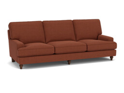 Red Velvet 3 Seater Sofa - Modern Style Custom Sofa In Easy Clean Velvet - Whinfell Range