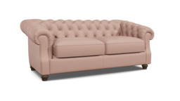 Pink Velvet 3 Seater Sofabed - Traditional Fold Out Custom Sofa Bed In Stain Resistant Velvet - Wantage Range - thumbnail 1