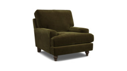Green Linen Armchair - Modern Accent Custom Arm Chair - Whinfell Range
