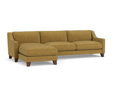 Yellow 3 Seater Corner Sofa - Modern Style Fabric Luxury Premium Corner Sofa - Banbury Range