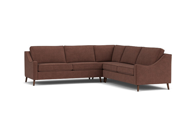 Purple 3.5 Seater Corner Sofa - Modern Style Fabric Luxury Premium Corner Sofa - Weymouth Range - image 1