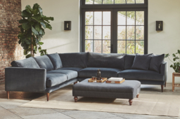 Brown 4 Seater Corner Sofa - Modern Style Fabric Luxury Premium Corner Sofa - Middlton Range - thumbnail 4