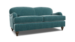 Teal Velvet 3.5 Seater Sofabed - Traditional Fold Out Custom Sofa Bed In Stain Resistant Velvet - Lincoln Range - thumbnail 1