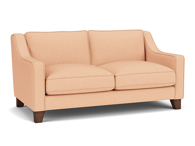Pink Velvet 2 Seater Sofa - Modern Style Custom Sofa In Stain Resistant Velvet - Banbury Range - image 1