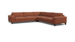 Kingly Large Corner Sofa red - thumbnail 1