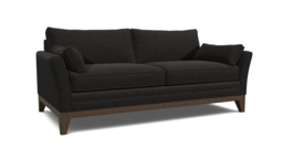 Black Velvet 3.5 Seater Sofabed - Modern Fold Out Custom Sofa Bed In Easy Clean Velvet - Exmouth Range