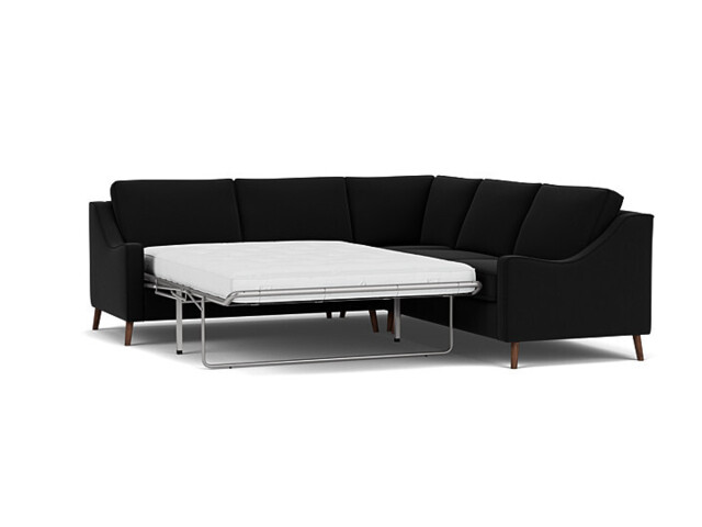 Weymouth 3 Seater Corner Sofa Bed black - image 1