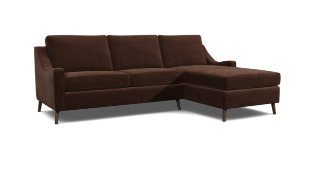 Brown 3.5 Seater Corner Sofa - Modern Style Fabric Luxury Premium Corner Sofa - Weymouth Range - image 1