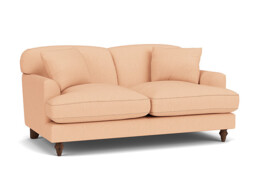 Pink Velvet 2 Seater Sofa - Traditional Style Custom Sofa In Stain Resistant Velvet - Galloway Range - thumbnail 1