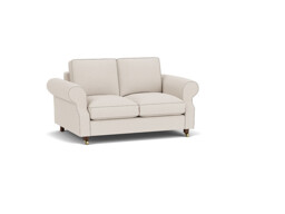 Cream Fabric 2 Seater Sofabed - Traditional Fold Out Custom Sofa Bed - Kendal Range - thumbnail 1
