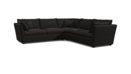 Bloomsbury Large Corner Sofa black - thumbnail 1