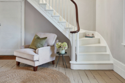 Cream Fabric 3 Seater Sofa - Modern Style Custom Sofa Settee - Whinfell Range - thumbnail 6