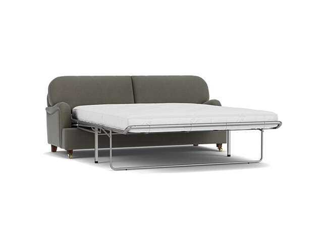 Grey Fabric 4 Seater Sofabed - Traditional Fold Out Custom Sofa Bed In Easy Clean Fabric - Helston Range - image 1