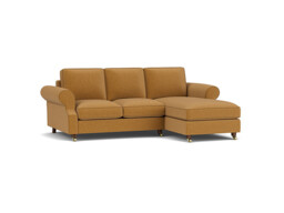 Kendal 2 Seater Chaise Sofa Bed orange - thumbnail 1