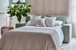 Grey Fabric 6 Seater Sofa - Modern Style Custom Sofa In Easy Clean Fabric - Sloane Range - thumbnail 2