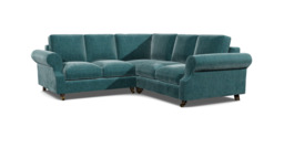 Teal 2 Seater Corner Sofa - Modern Style Fabric Luxury Premium Corner Sofa - Kendal Range
