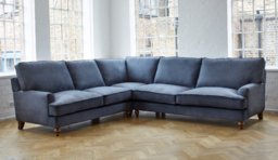Green Linen 4 Seater Corner Sofa - Modern Style Custom Sofa - Whinfell Range - thumbnail 3