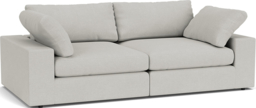 Blue Velvet 4 Seater Sofa - Modern Style Custom Sofa In Easy Clean Velvet - Purley Range - thumbnail 2