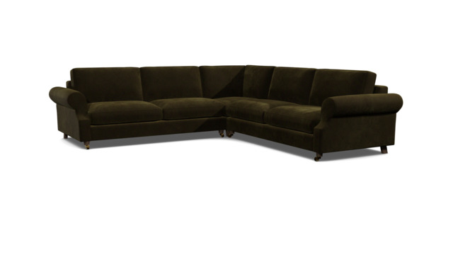 Green 3.5 Seater Corner Sofa - Modern Style Fabric Luxury Premium Corner Sofa - Kendal Range - image 1