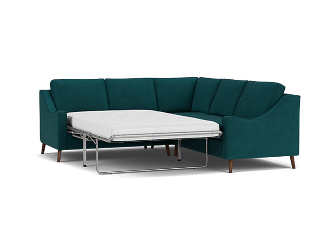 Weymouth 2 Seater Corner Sofa Bed teal - image 1