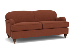Red Velvet 3.5 Seater Sofa - Traditional Style Custom Sofa In Easy Clean Velvet - Lincoln Range
