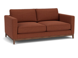 Red Velvet 3 Seater Sofa - Modern Style Custom Sofa In Easy Clean Velvet - Darwin Range - thumbnail 1