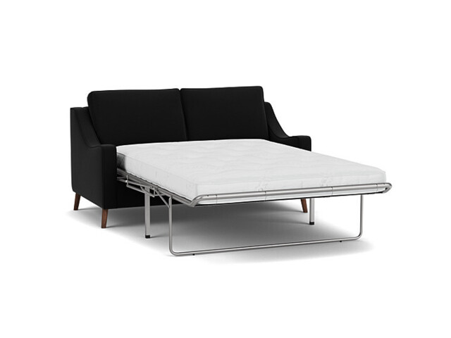 Black Velvet 3 Seater Sofabed - Modern Fold Out Custom Sofa Bed In Easy Clean Velvet - Weymouth Range - image 1