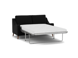 Black Velvet 3 Seater Sofabed - Modern Fold Out Custom Sofa Bed In Easy Clean Velvet - Weymouth Range