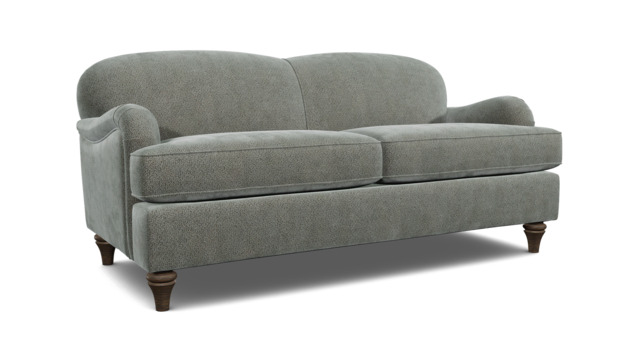 Grey Fabric 3.5 Seater Sofa - Traditional Style Custom Sofa In Easy Clean Fabric - Lincoln Range - image 1