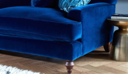 Grey Fabric 2 Seater Sofa With Chaise - Traditional Style Custom Sofa In Easy Clean Fabric - Galloway Range - thumbnail 3