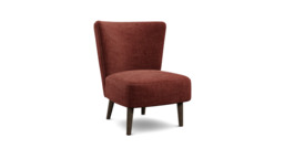 Purple Velvet Chair - Modern Accent Custom Arm Chair In Easy Clean Velvet - Penryn Range - thumbnail 1
