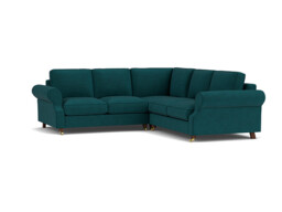 Kendal 3 Seater Corner Sofa Bed teal