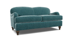 Teal Velvet 3 Seater Sofabed - Traditional Fold Out Custom Sofa Bed In Stain Resistant Velvet - Lincoln Range - thumbnail 1