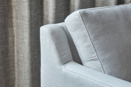 Yellow Velvet Armchair - Modern Accent Custom Arm Chair In Stain Resistant Velvet - Fulham Range - thumbnail 5