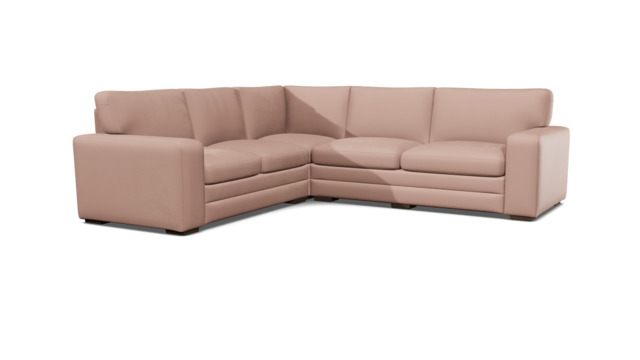 Pink Velvet 3X2.5 Seater Corner Sofabed - Modern Style Custom Sofa In Stain Resistant Velvet - Sloane Range - image 1