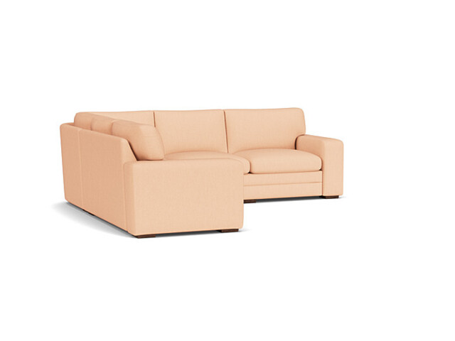 Pink Velvet 3X2.5 Seater Corner Sofabed - Modern Style Custom Sofa In Stain Resistant Velvet - Sloane Range - image 1