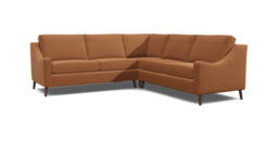 Orange 3 Seater Corner Sofa - Modern Style Fabric Luxury Premium Corner Sofa - Weymouth Range