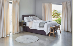 Cream Fabric Single Bed Divan - Modern Style Divan Base - Barnsley Range - thumbnail 3