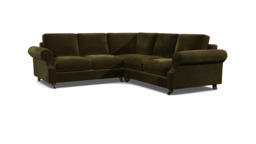 Kendal 3 Seater Corner Sofa Bed green