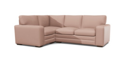 Pink Velvet 1X2.5 Seater Corner Sofabed - Modern Pull Out Custom Sofa Bed In Stain Resistant Velvet - Sloane Range - thumbnail 1
