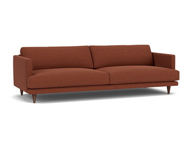 Red Velvet 5 Seater Sofa - Modern Style Custom Sofa In Easy Clean Velvet - Middleton Range - image 1