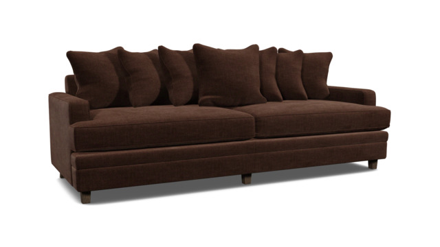 Streatham Scatter Back 4 Seater Sofa Bed brown - image 1