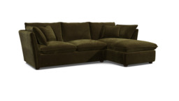 Bloomsbury Medium Chaise Sofa green - thumbnail 1